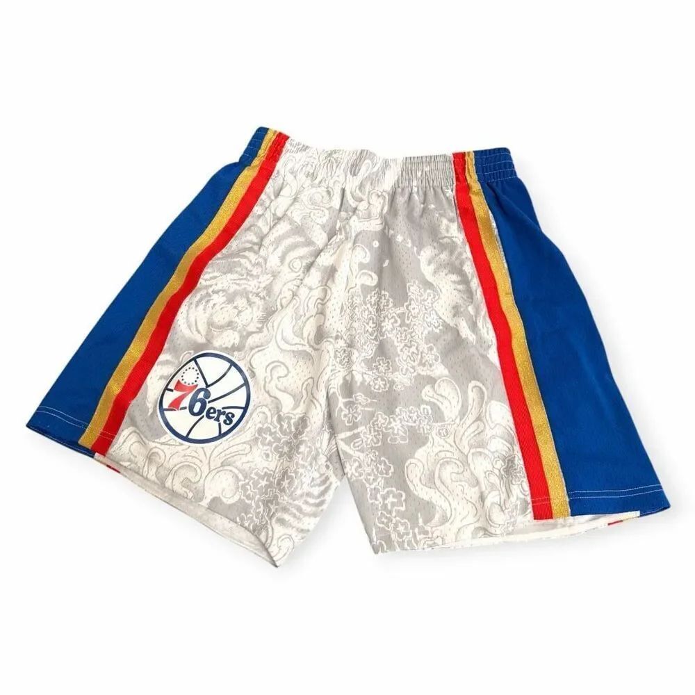 Mitchell & Ness 76ers Hardwood Classics Lunar New Year Swingman Shorts size L